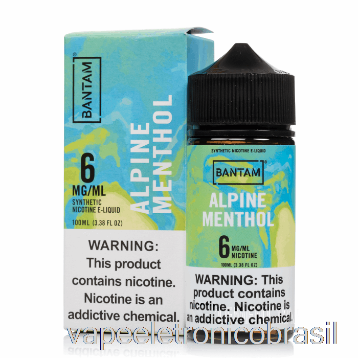 Vape Eletrônico Alpino Mentol - Bantam Vape - 100ml 6mg